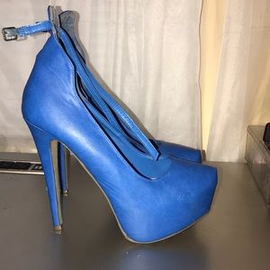 Blue heels